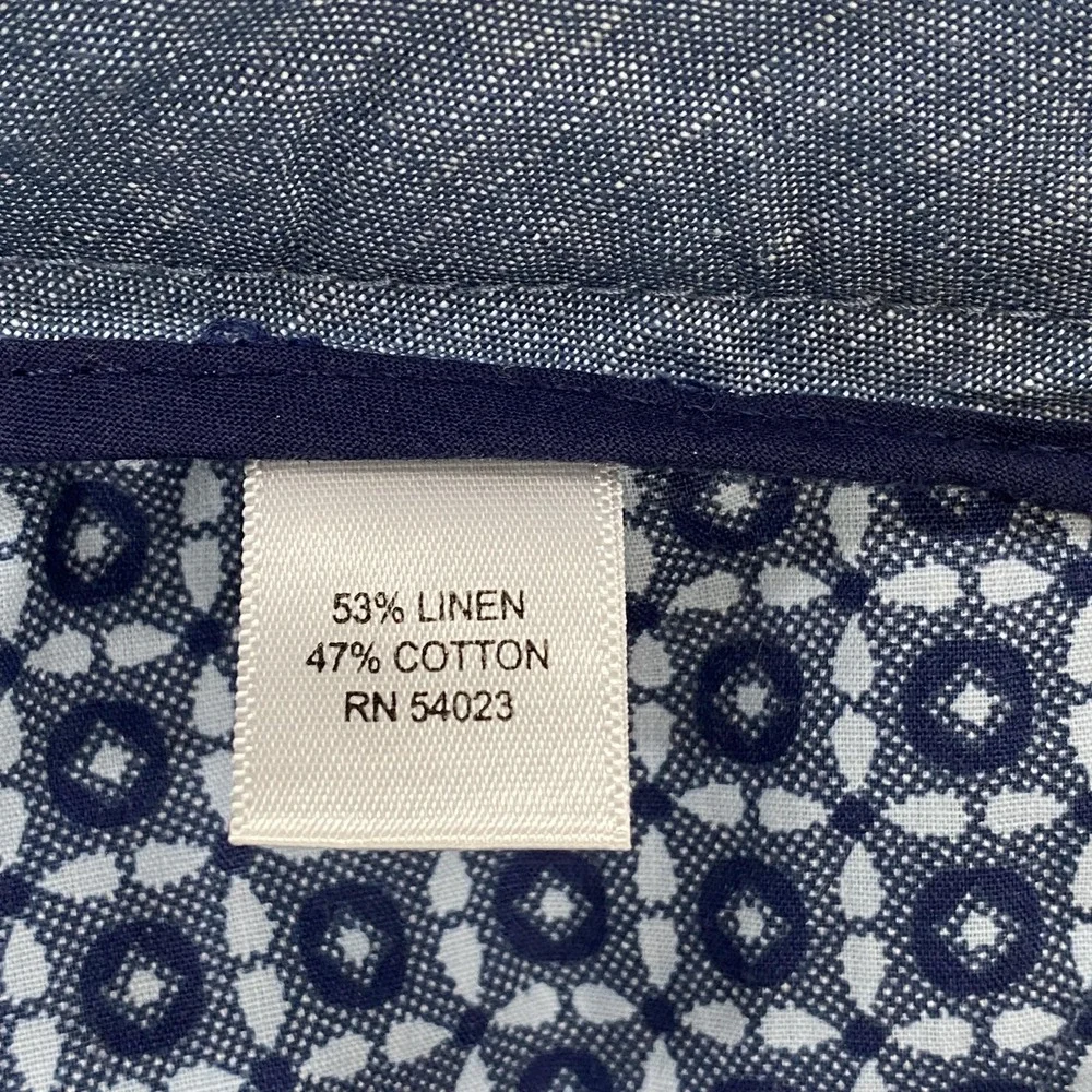 Banana Republic Kentfield Pants Mens 33x30 Linen Cotton Gray Taper Chino Summer‎